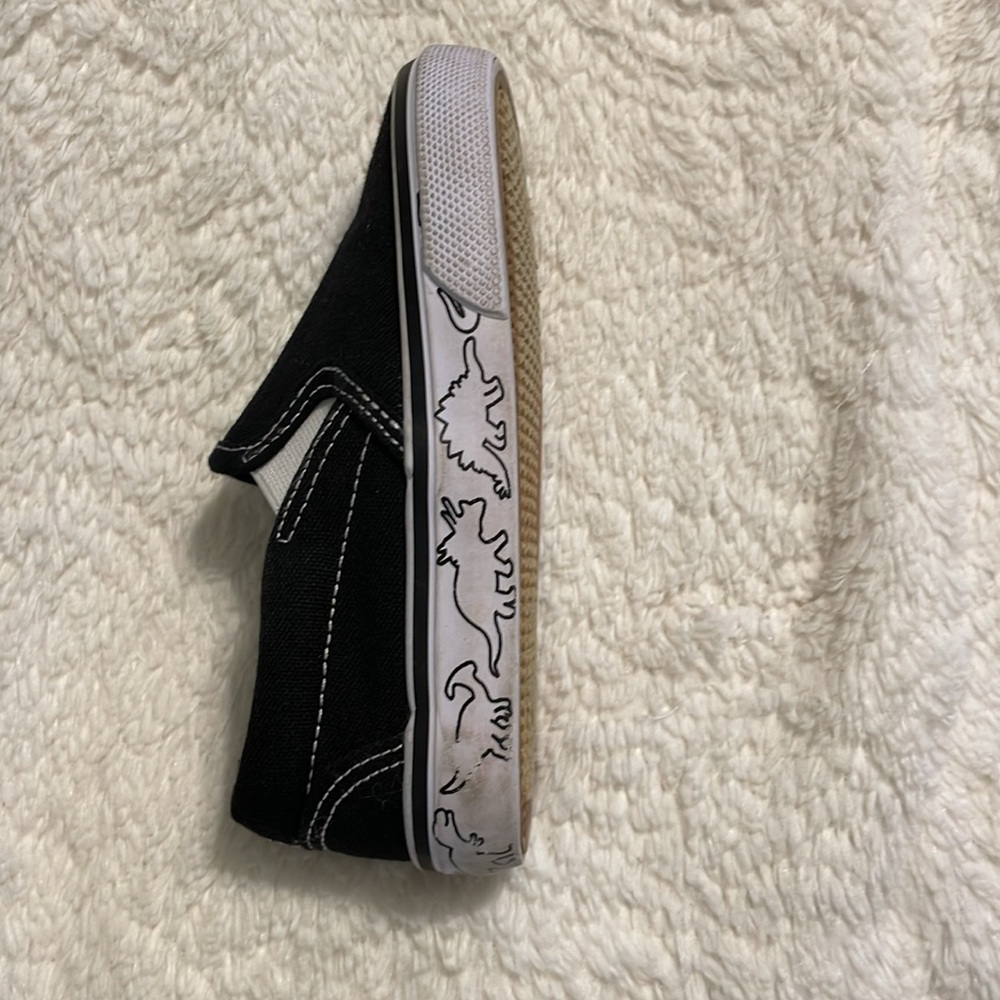 Classic Black Kids Slip-On Sneakers - Picture 2 of 3
